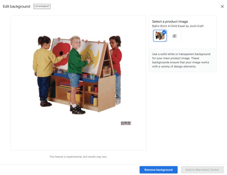 Edit Background AI in Google Merchant