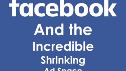 facebook shrinking ad space